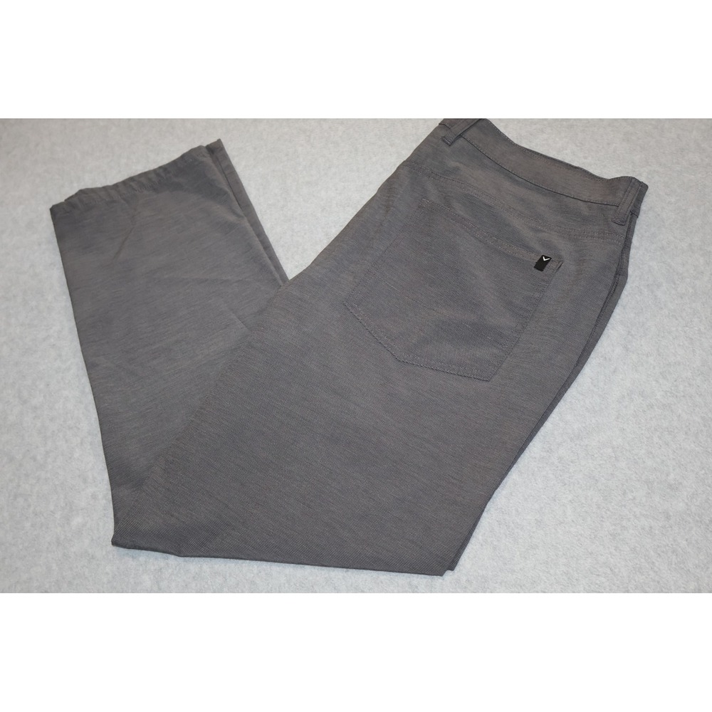 Callaway Golf Pants Mens 36x30 Gray Textured Stretch Performance Polyester